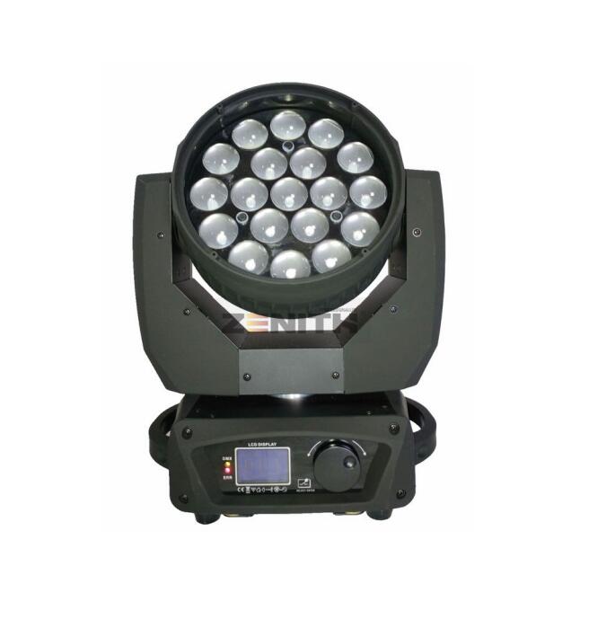 YC-6519 WZ 19颗12W LED 摇头调焦染色灯